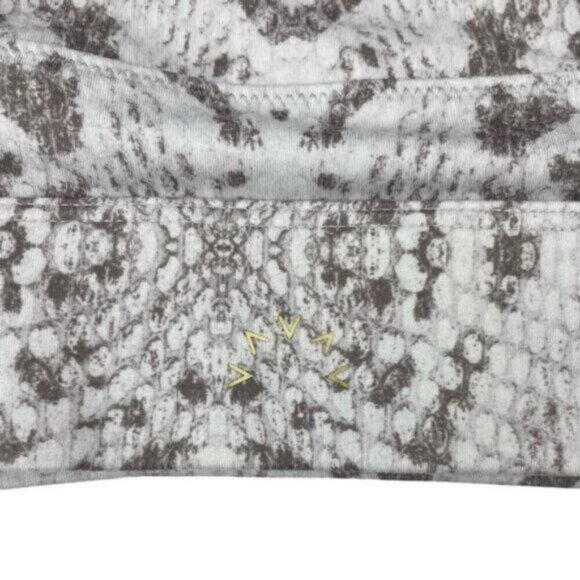 Varley Womens Taupe Grey Snake Print Irene Bra Size XS - Picture 5 of 6